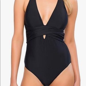 Like New - worn Once!  Zity Black One Piece Swimsuit - Size Large